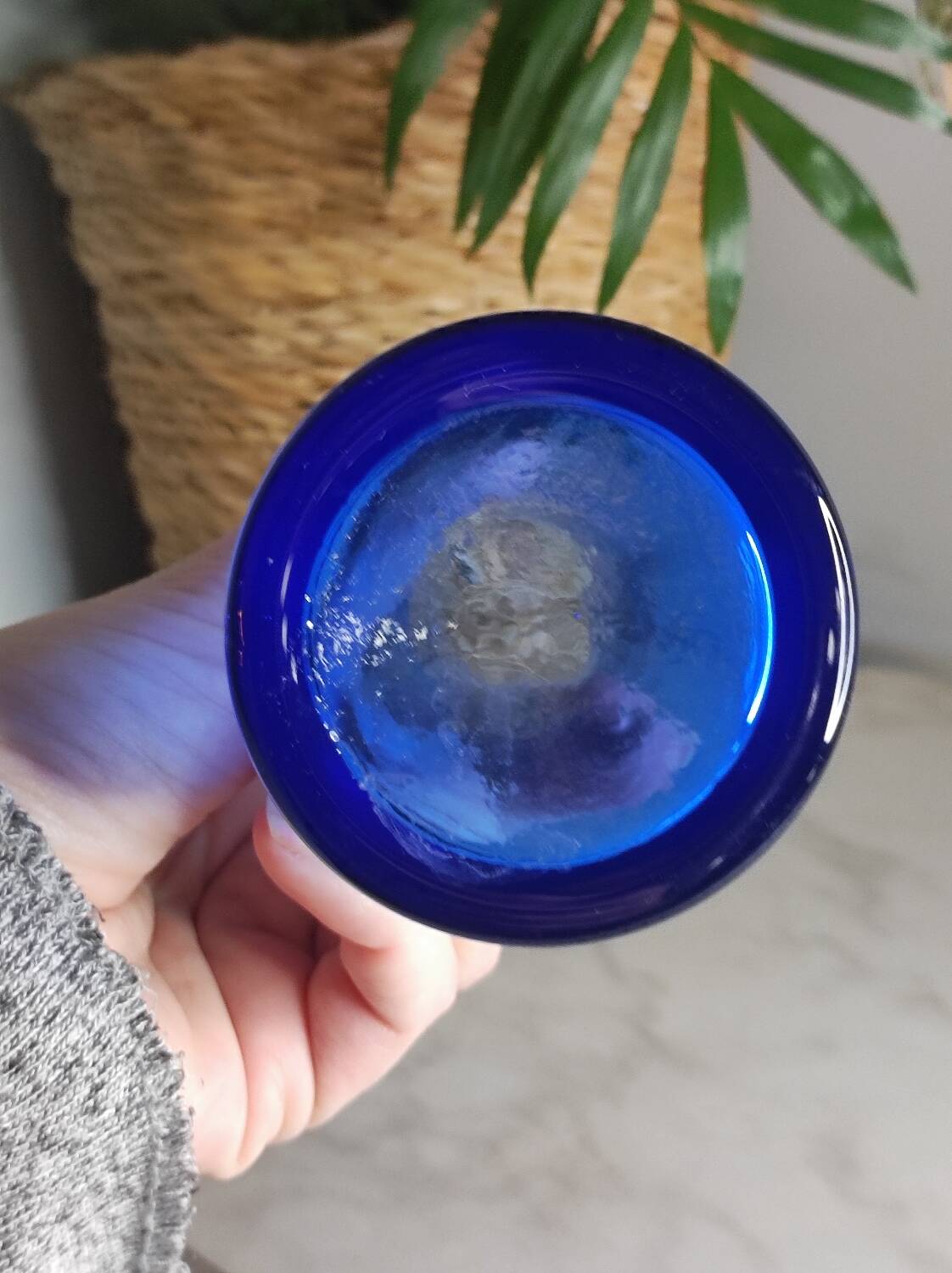 Vase soliflore bleu