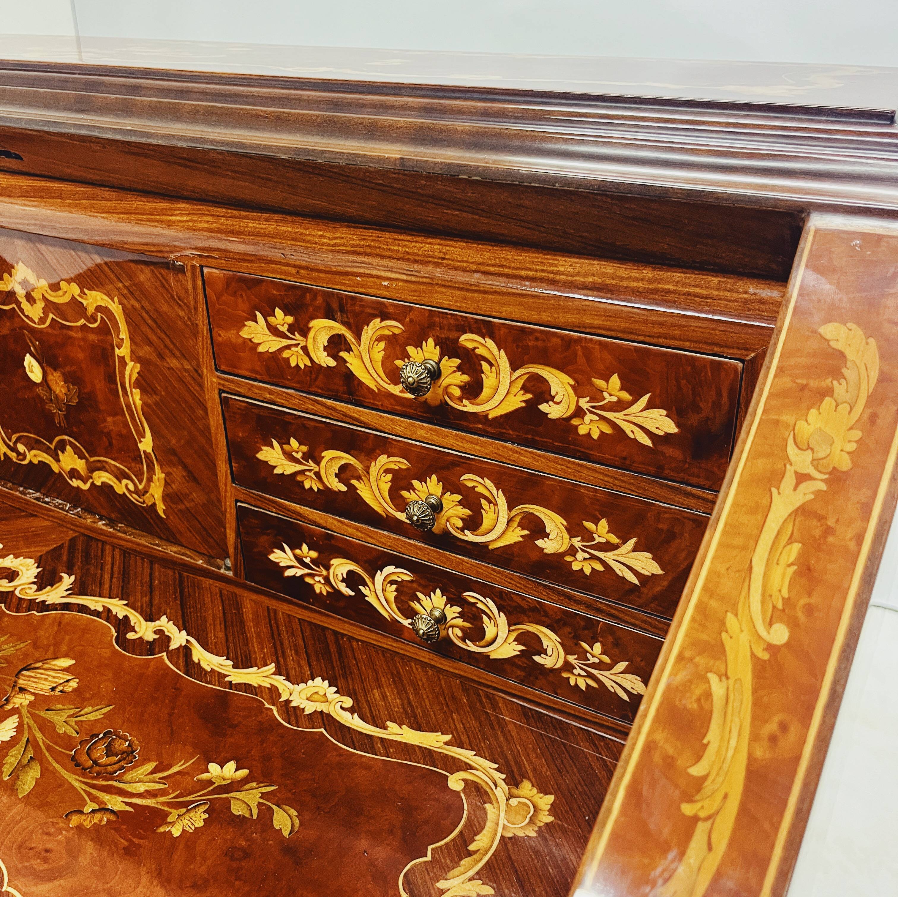 French Empire Marquetry Desk