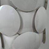 Vintage wall light, ABS and white lacquered metal, France, 1980.