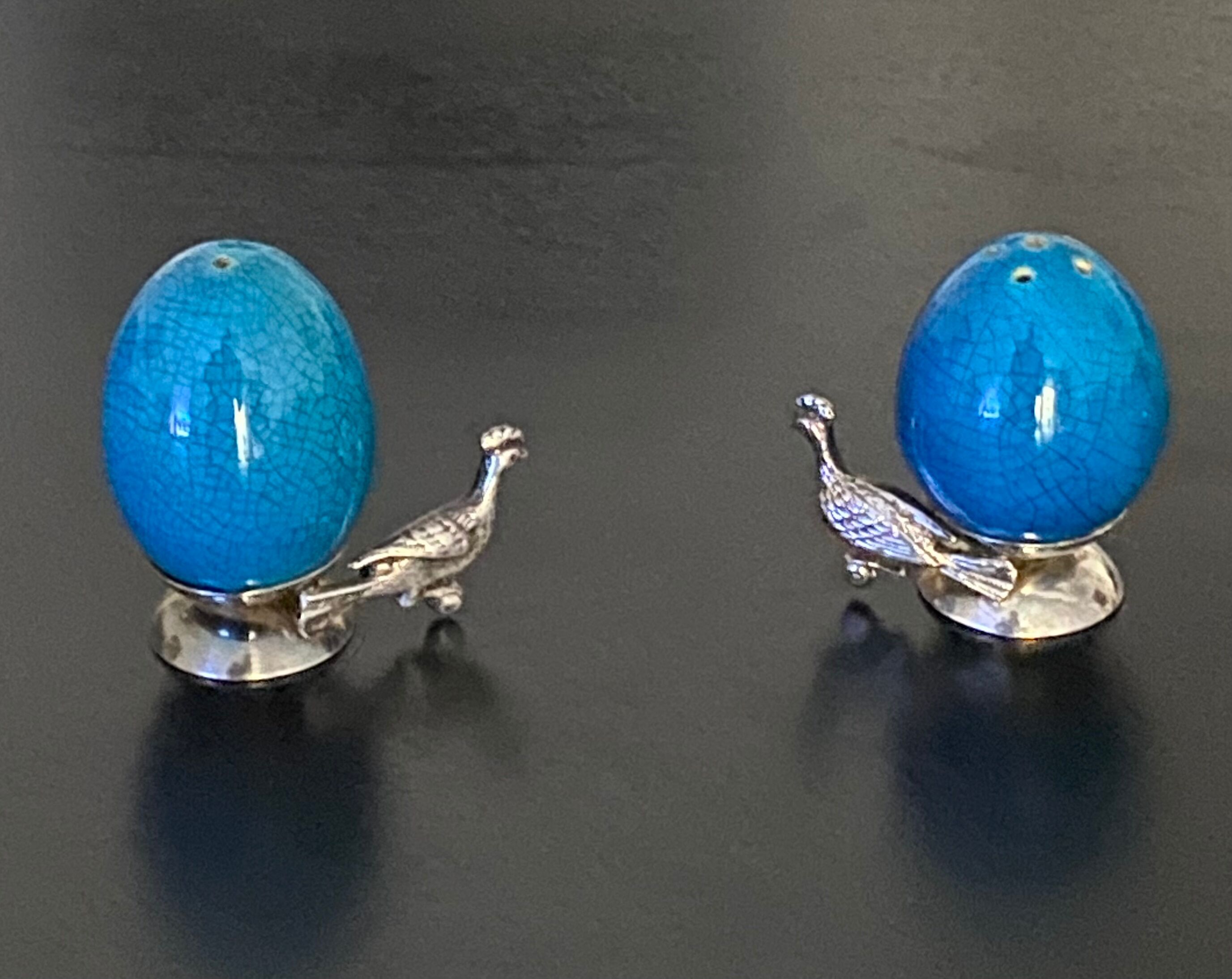 Duo poivrier et salière forme œuf