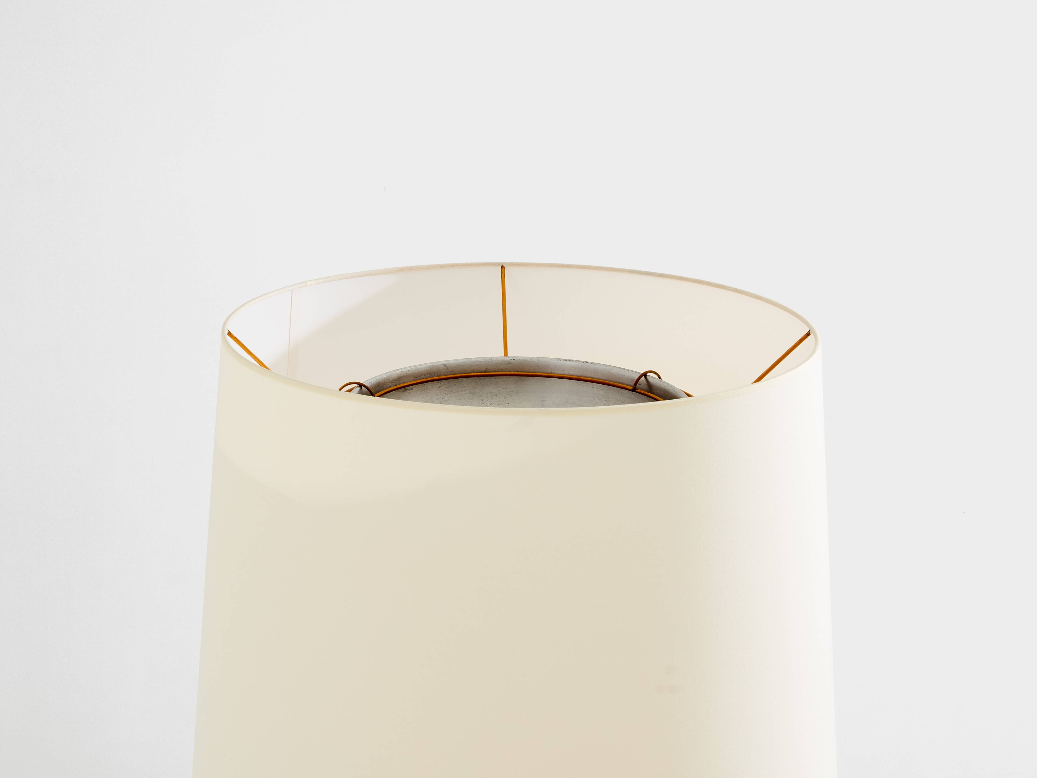 Maison Jansen floor lamp, gilded bronze foliage, circa 1950