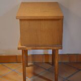 1960s oak bedside table