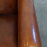 Set of 2 sheepskin design armchairs in the moustache model, in very nice condition