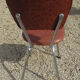 Suite of 4 skai and chrome chairs (total 5 chairs)