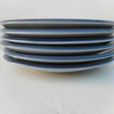 Set of 6 flat sandstone plates
