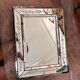 Antique Venetian mirror in engraved and bevelled glass – Floral decoration – Ita