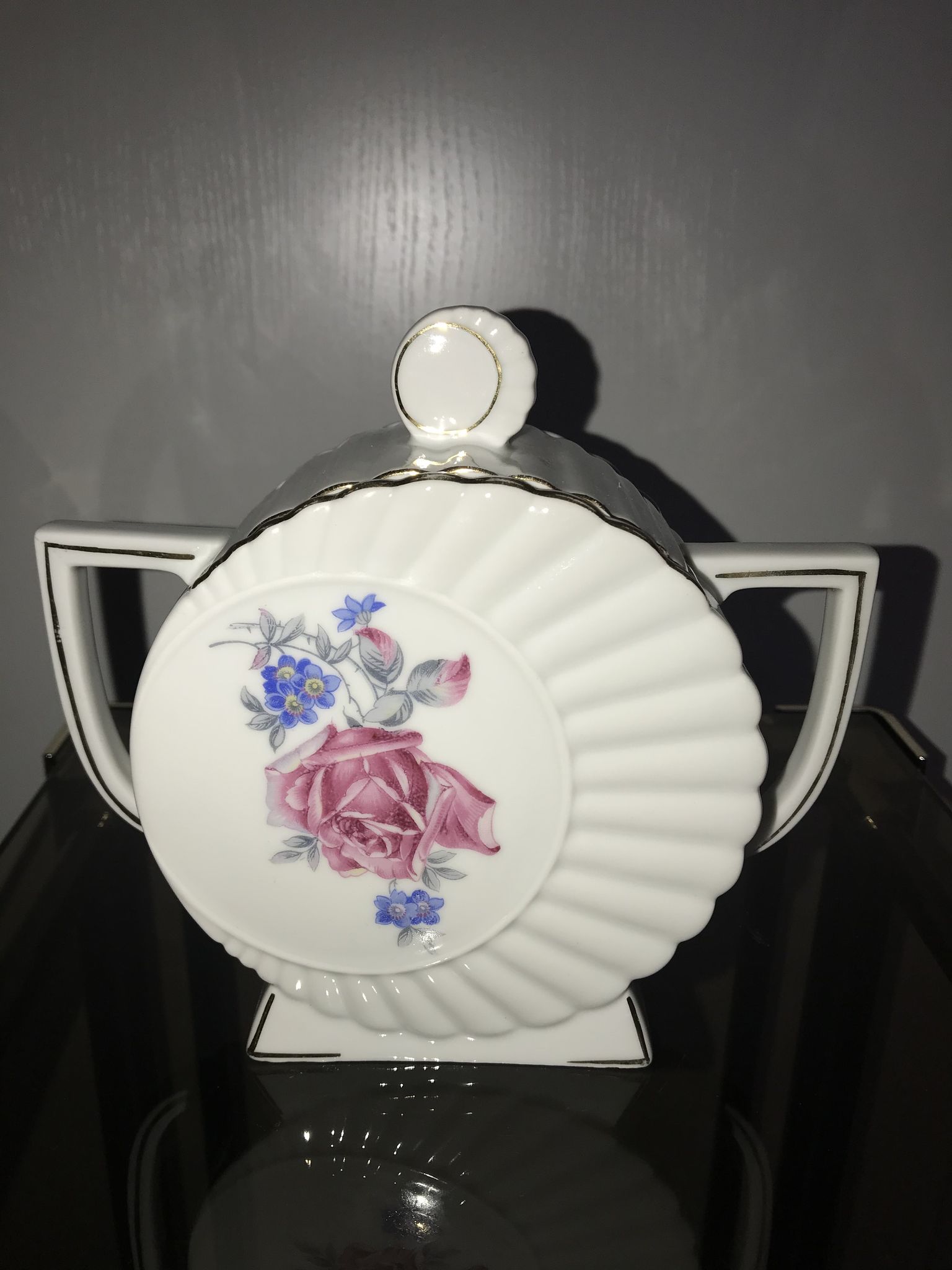Duo cafetière et sucrier en porcelaine Made in Slovakia