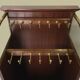 Mahogany store display and brass, vintage
