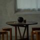 Round table with a tilting top from a 19th-century provincial French winemaker in oak.