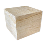 Base table shape square 1970 travertine on wheels french work