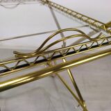 Vintage golden brass rolling service
