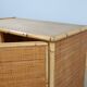 Vintage Dal Vera bamboo & rattan freestanding wardrobe 1970s