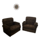 Set of 2 vintage Airborne French design armchairs from the 60s in velvet