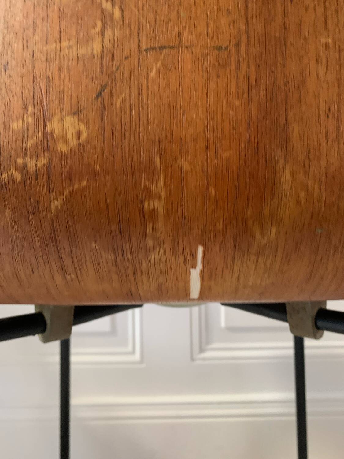 Two Arne Jacobsen "hammer" chairs