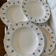 Set of 10 Boch La Louvière soup plates
