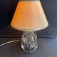 Schneider Glassworks - Important Lamp Foot - Molded Crystal - Conical with Godrons