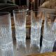 Set of four long drink glasses – 1970s