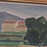 Sunset landscape by Arnold Axelsson