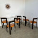 6 wooden chairs and imitation leather design Bruno Rey for Dietiker vintage year 60