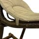 Midcentury bamboo rattan rocking horse 60's design children