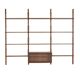 Teak modular shelving unit, Danish design, 1960s, made in Denmark