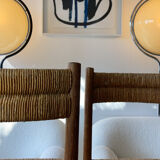 Pair chair child straw design 1950/1960