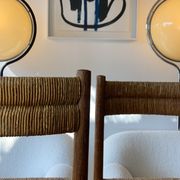 Pair chair child straw design 1950/1960