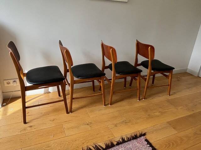 4 Boltinge Mobelfabrik model 62 chairs - Denmark, 1950s