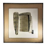 Abstract painting, Georges (Géo) De Vlamynck, oil on panel, ca 1960