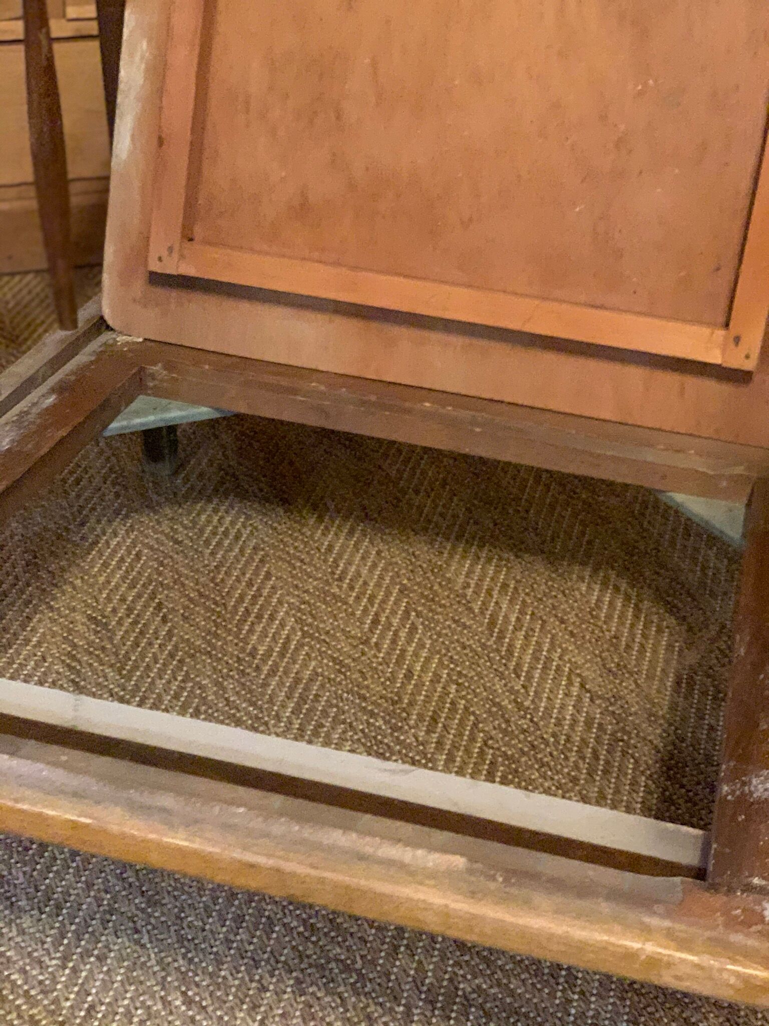 Scandinavian old wooden armchair