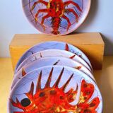 Fish plates, Brunner, Vence 1960
