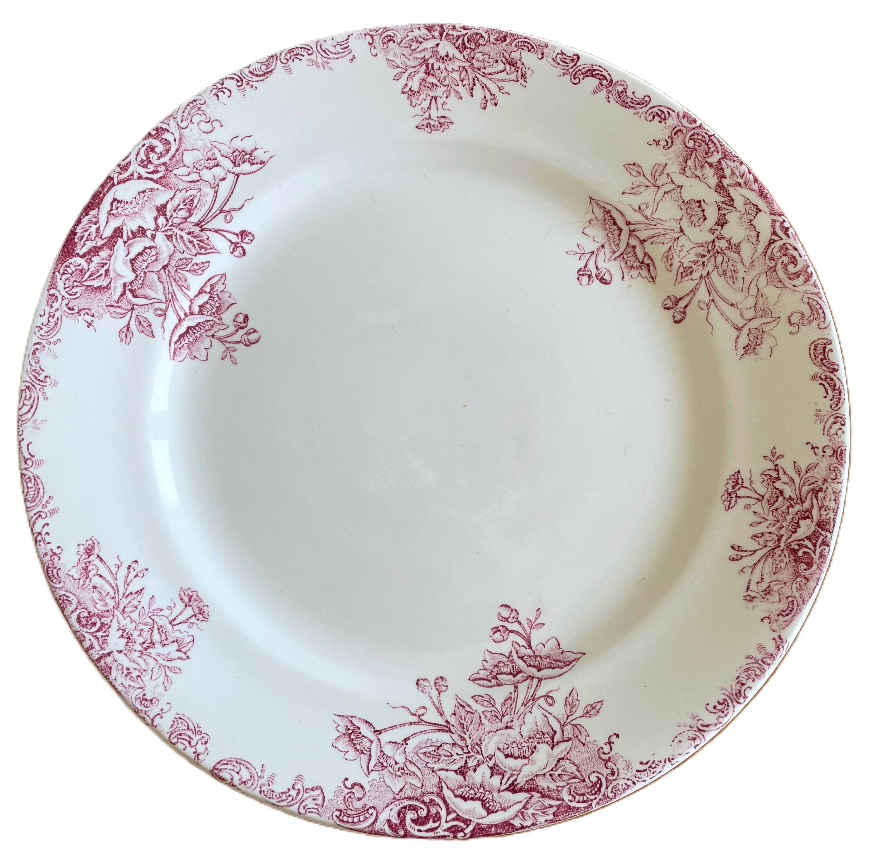 Antique earthenware serving dish - Terre de Fer