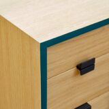 Restored Jacque Hitier multi-table desk
