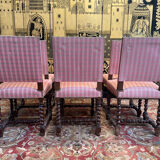 Suite of 6 Louis XIII chairs