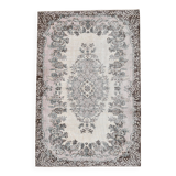Brown & beige vintage rug 173x253cm