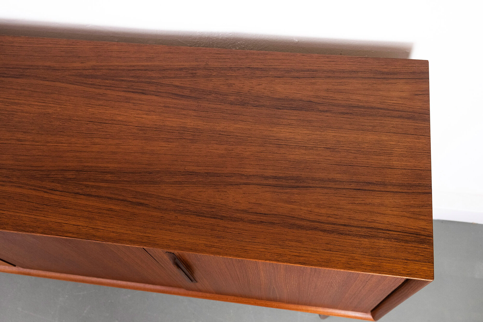 Sideboard in teak with drawers and 3 doors, 1960s
