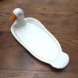 White porcelain flat duck