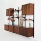 Modular shelving by Poul Cadovius, rosewood, 1970s