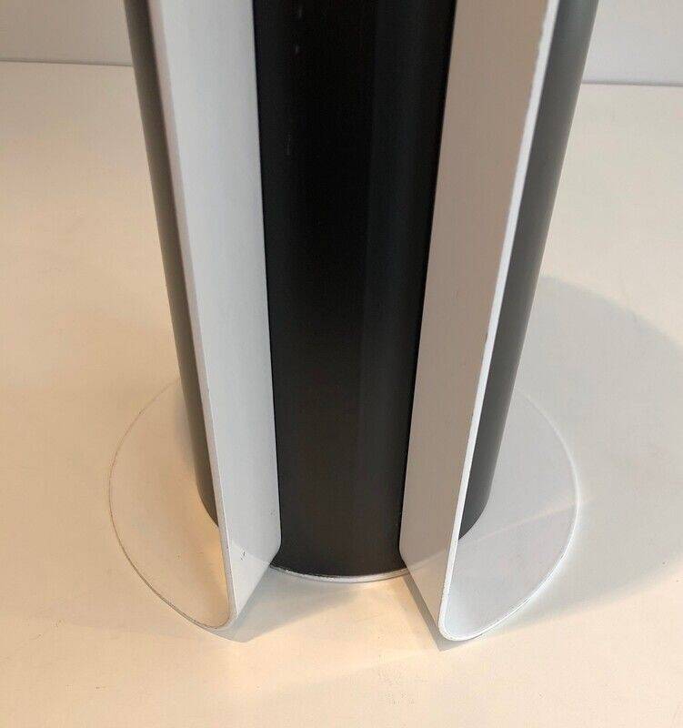 Necessary black and white lacquered lighter