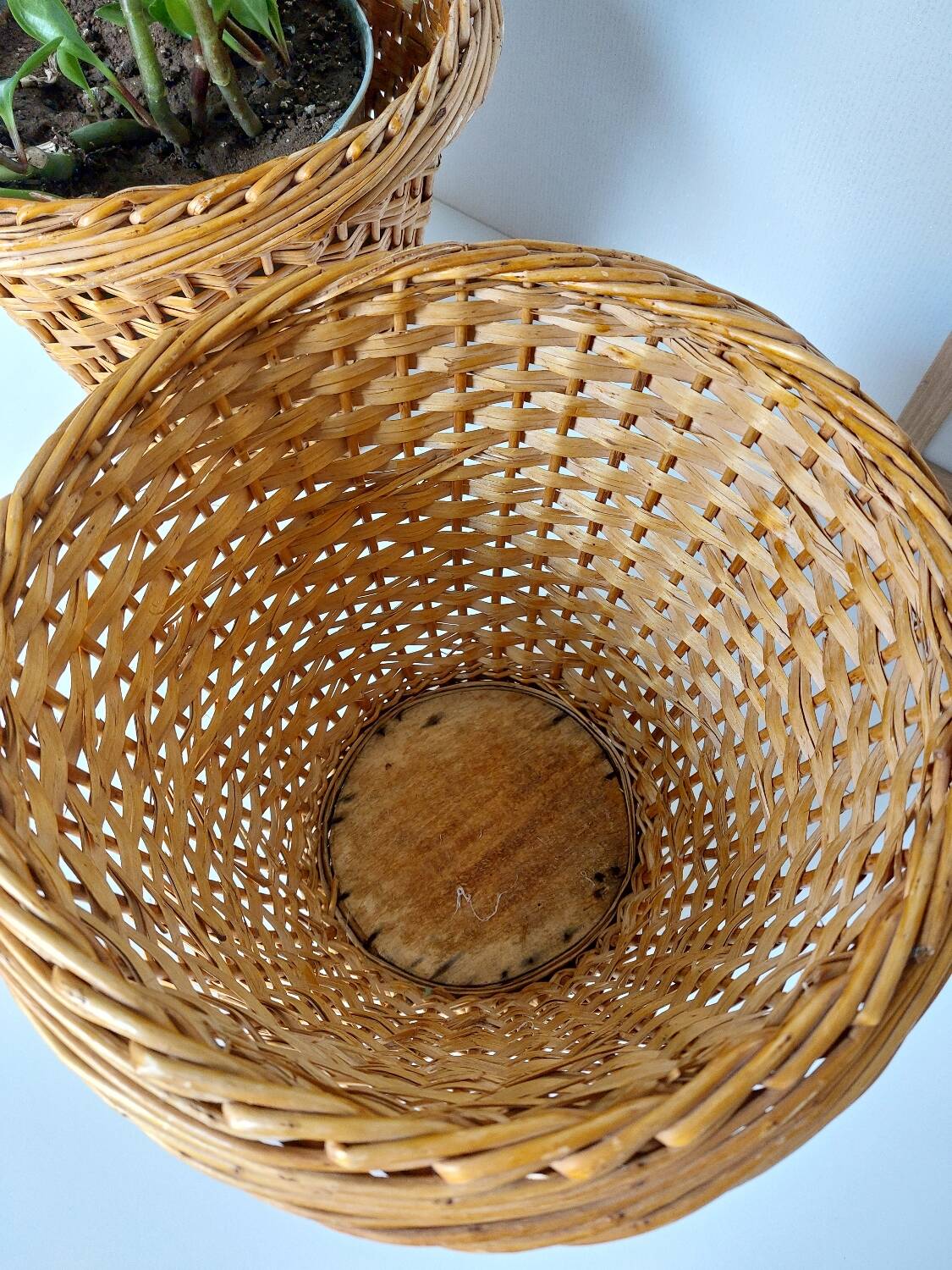 Woven Wicker Plant Pots
