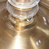 Lampadaire en bronze et cristal