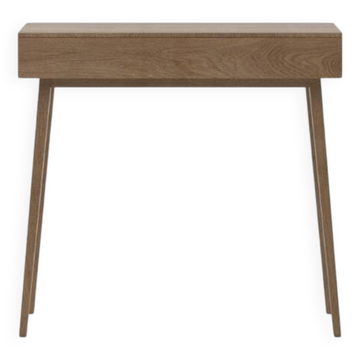 Console minimaliste en chêne avec tiroir