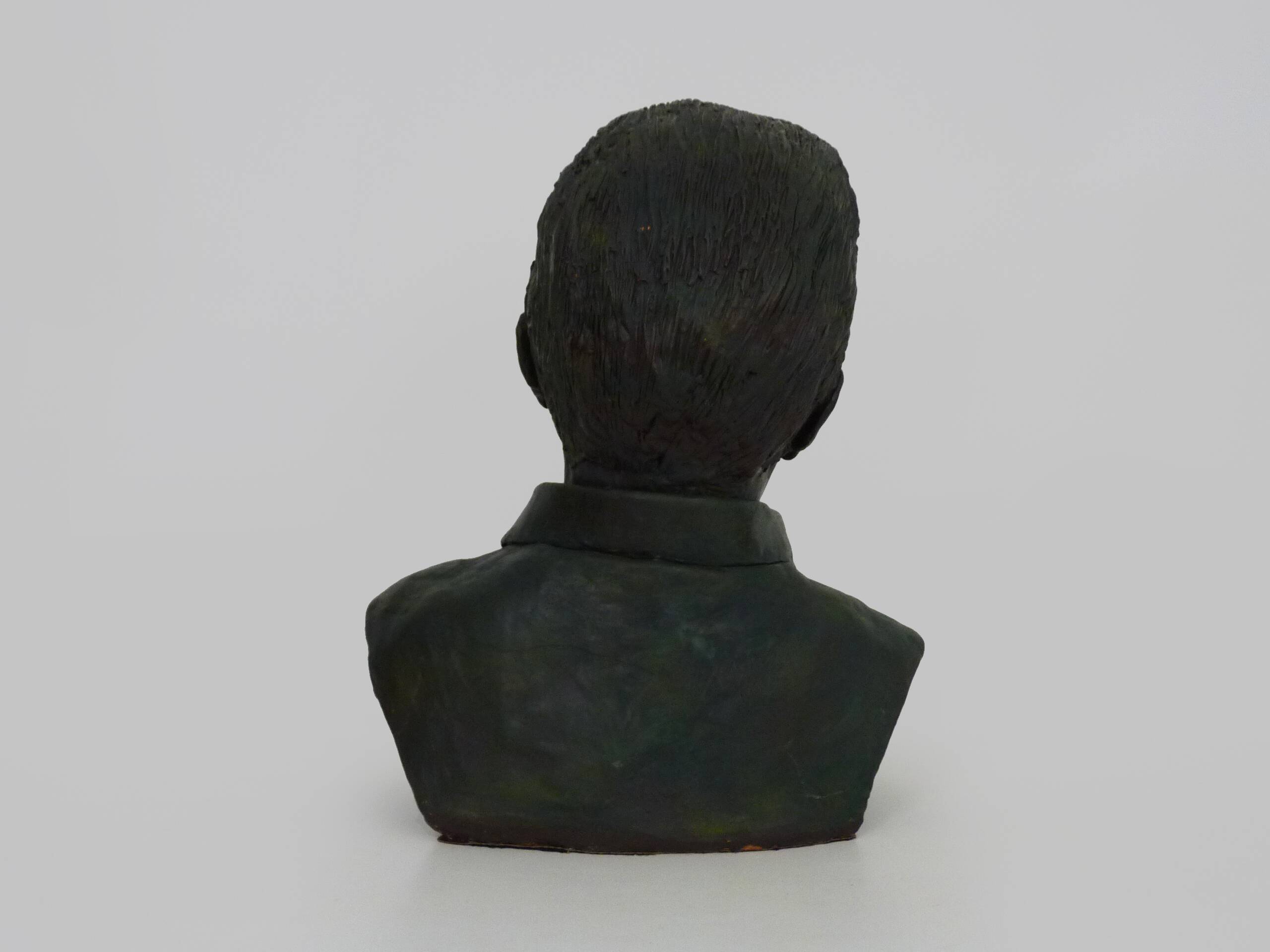 Bust of Marcel Pagnol in patinated terracotta by J.Pignol