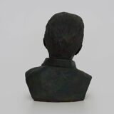 Bust of Marcel Pagnol in patinated terracotta by J.Pignol