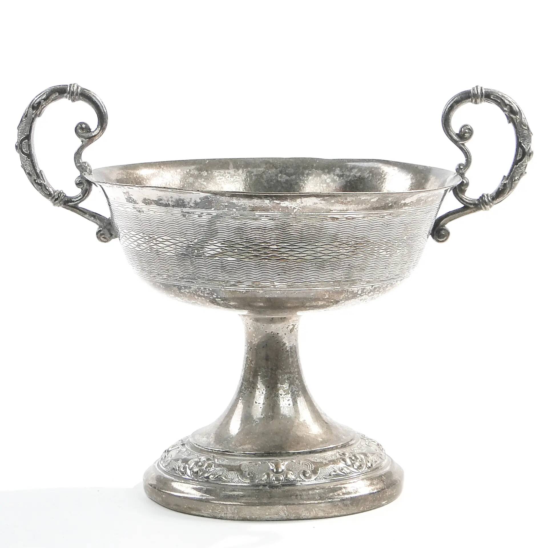 Sugar bowl, Art Nouveau, silver-plated brass, WMF, Germany, early 20th century