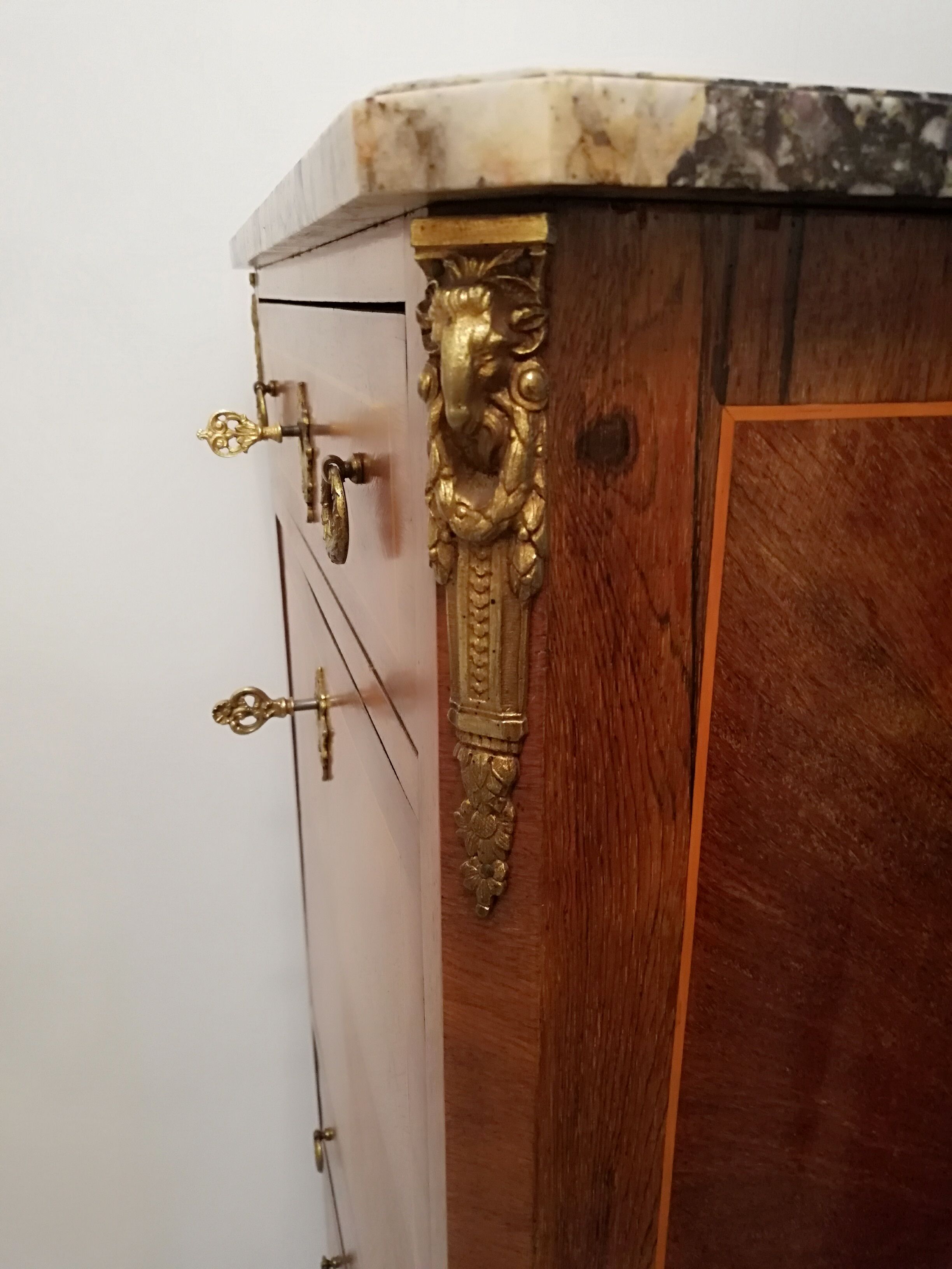 Lady's secretary in Louis XVI style marquetry