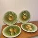 Vintage artichoke plates in majolica