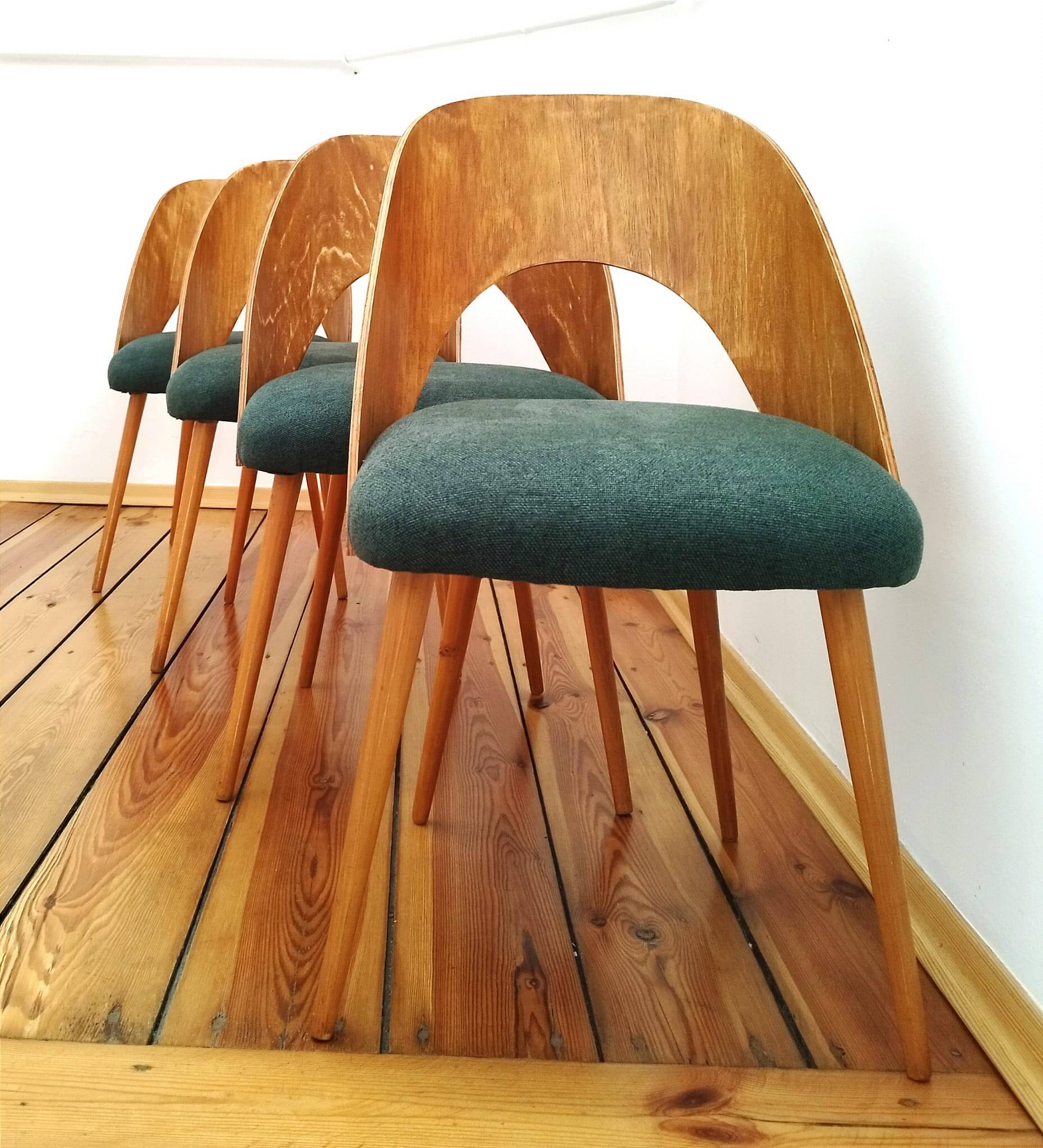 Chairs from Proj. A. Suman, Tatr Nabytok for Tatra, Czechoslovakia, 1960s, Set of 4
