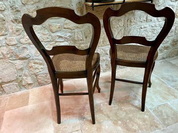Paire chaises Louis Philippe