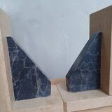 2 Stone Bookends – Art Deco Minimalist Design, France, c. 1930s–1950s